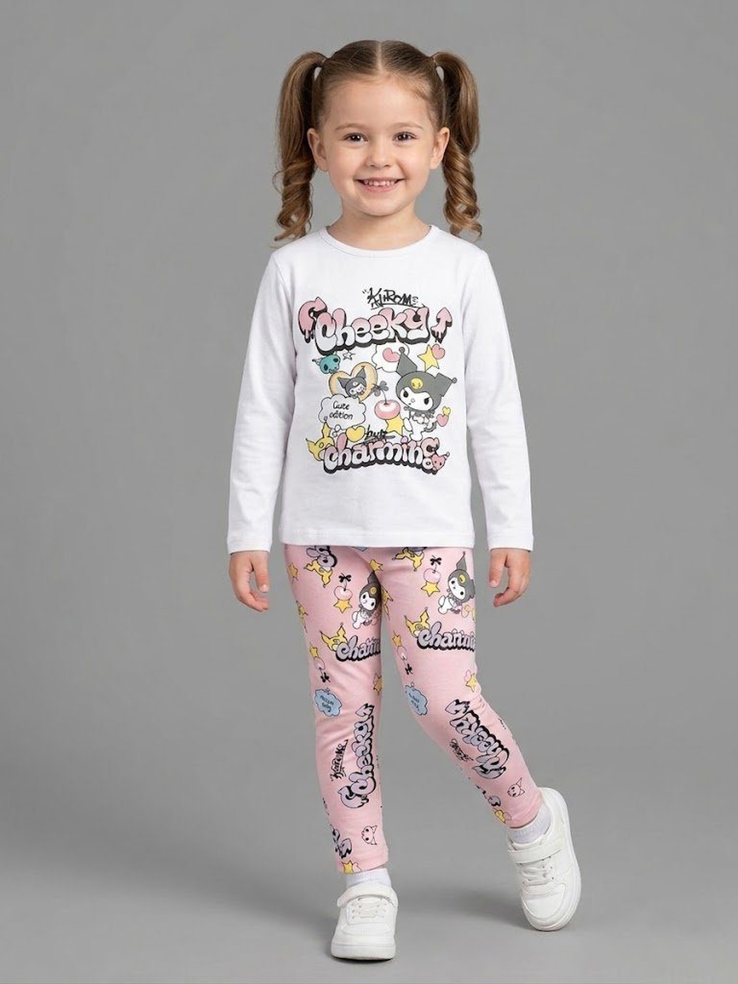 Kuromi Pink Set - Girl (Character Pants)