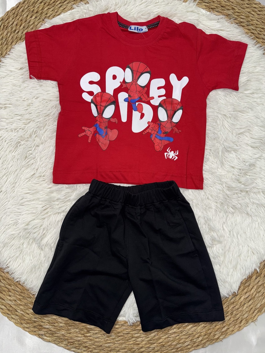 Spidey Red Set - Boy (Front Graphic)-10