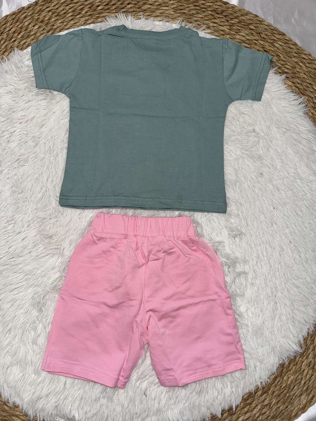 Best Girl Pink Shorts Set - Girl (Best Girl Text)-24M