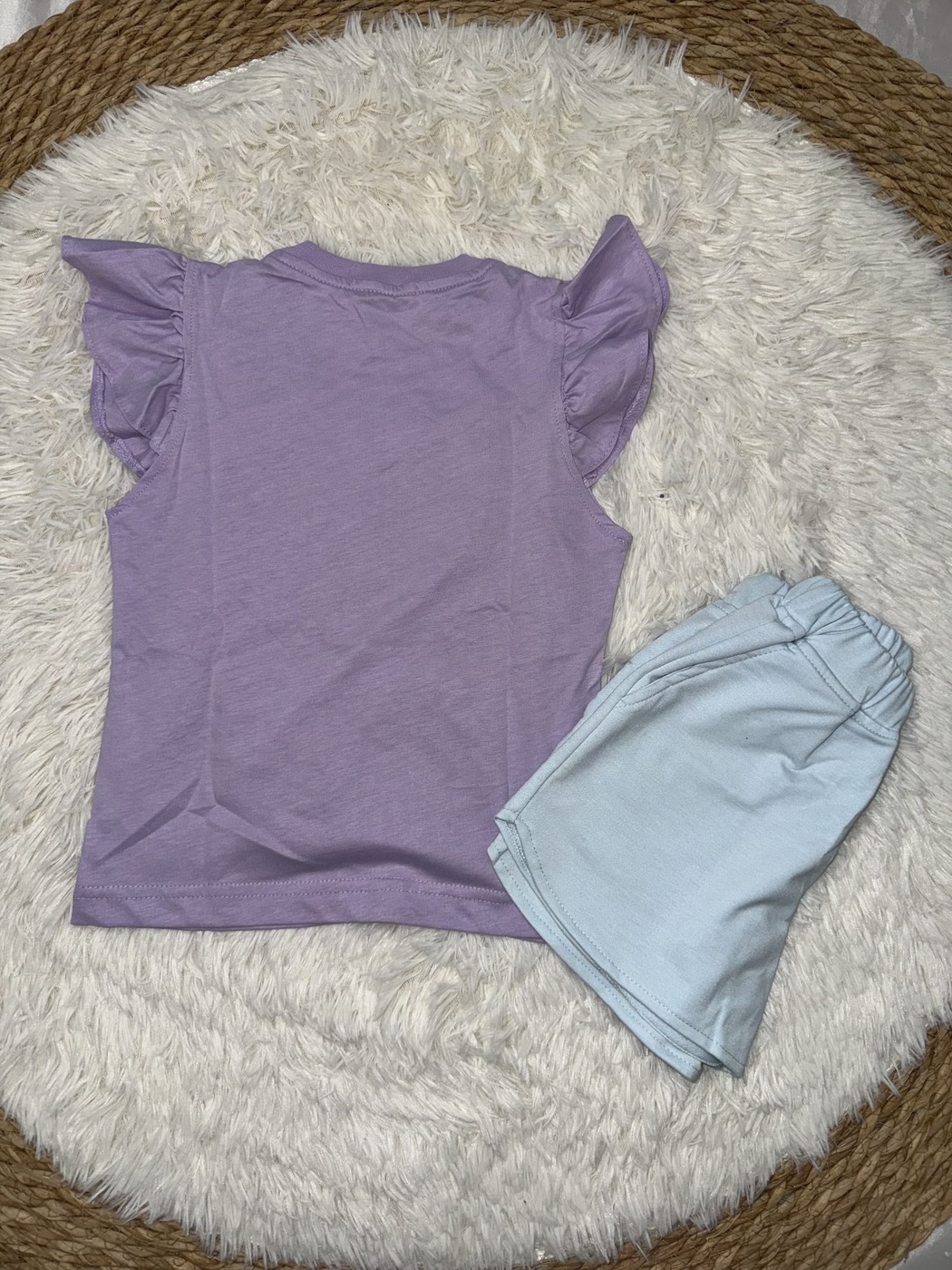 Minnie & Daisy Purple Set - Girl (Ruffle Sleeves)-10