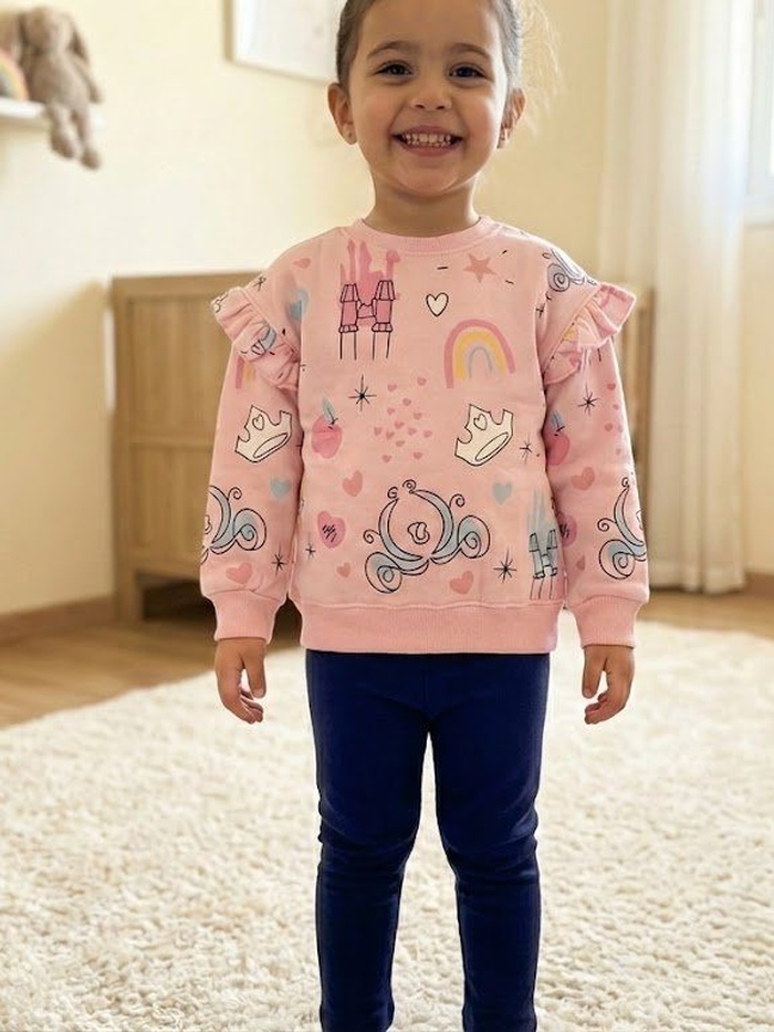 Pink Princess Set - Girl (Castle Print)