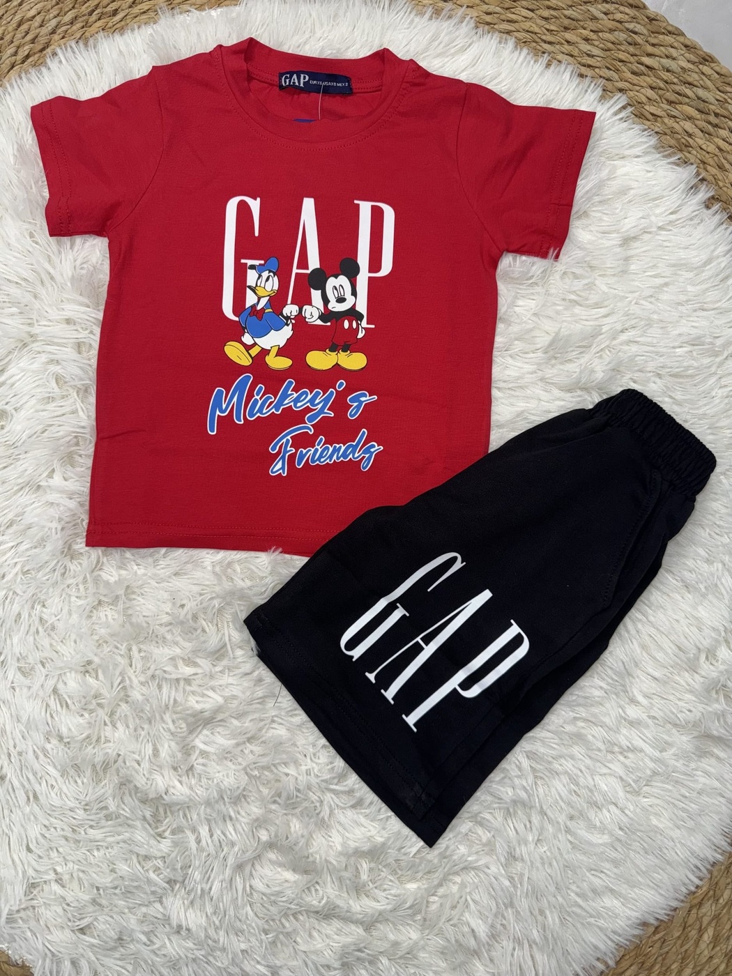 Mickey Mouse Red Set - Boy (Back Graphic)