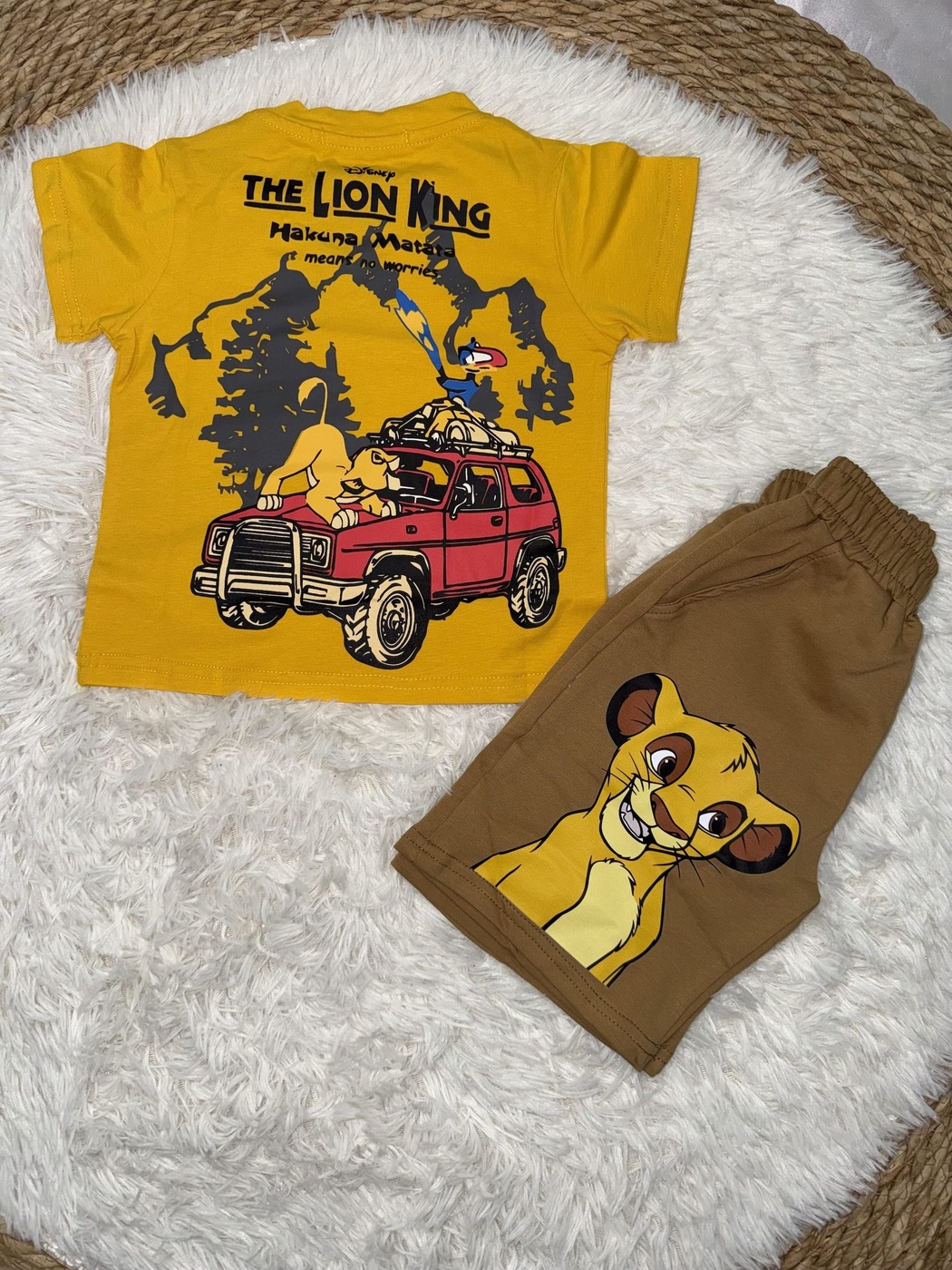Lion King Yellow Set - Boy (Simba Shorts)