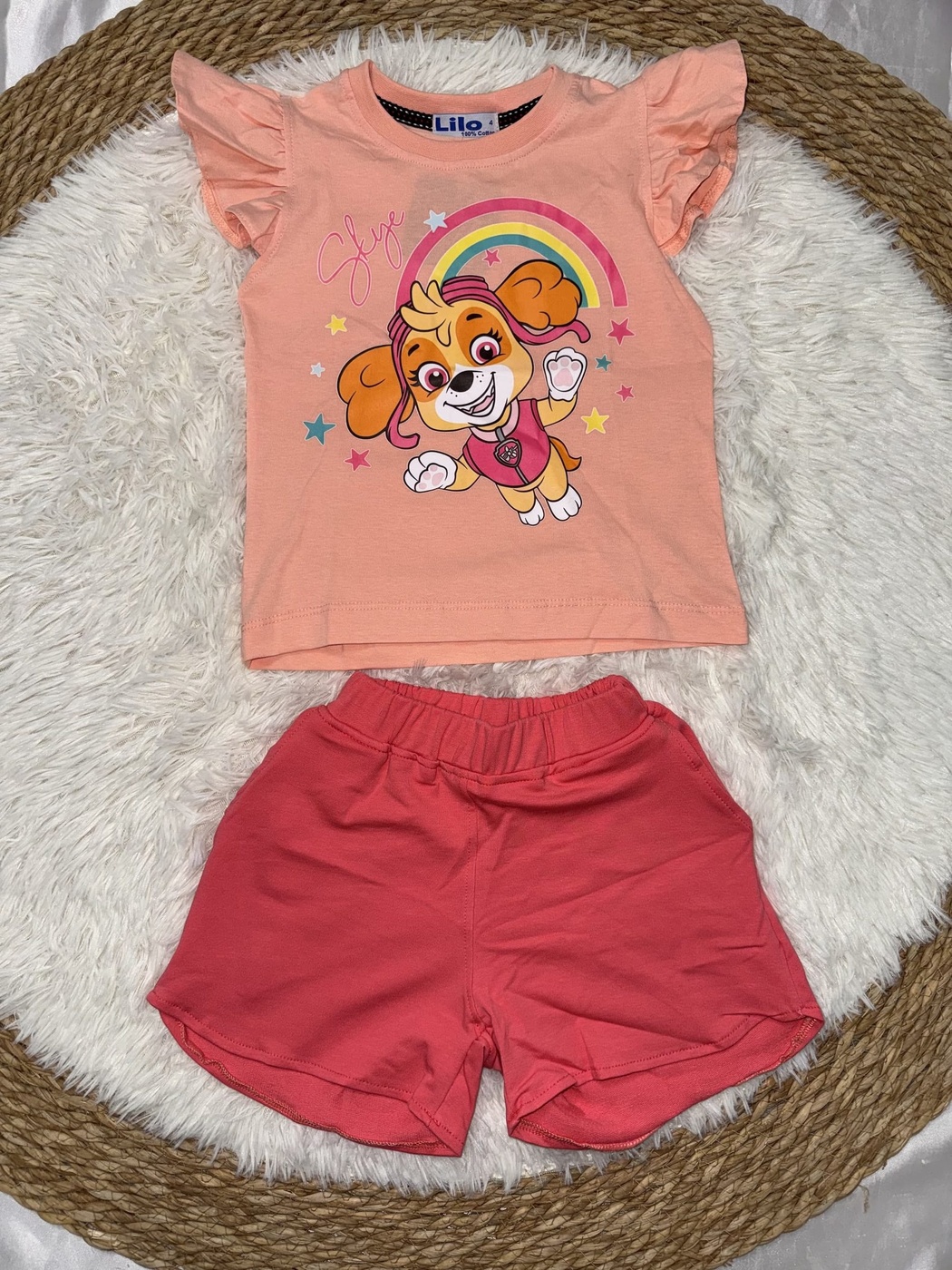 Paw Patrol Pink Ruffle Set - Girl (Ruffle Sleeves)-10
