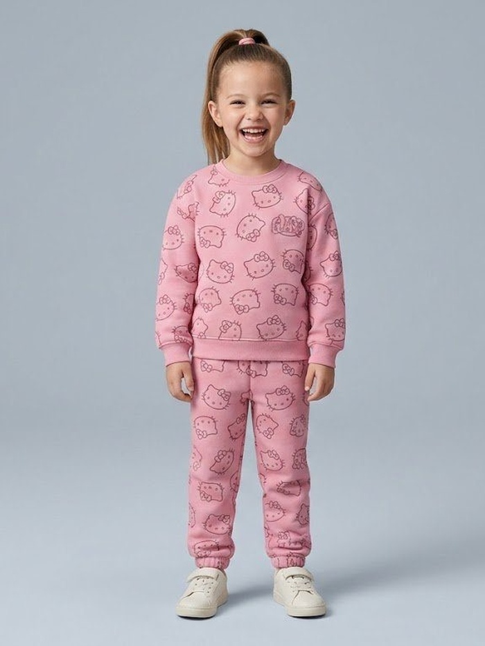 Hello Kitty Pink Set - Girl (Pattern Print)