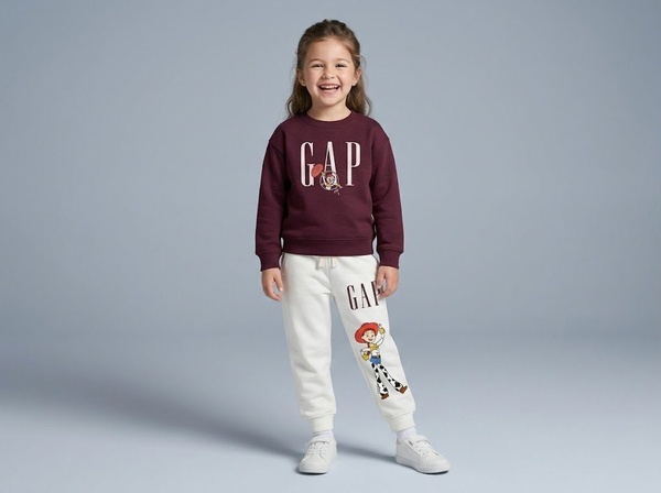 Jessie Toy Story Set Burgundy & White - Girl (Jessie Back Print)