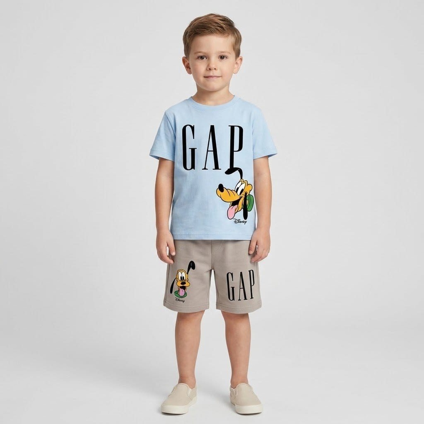 Pluto Blue Set - Boy (Grey Shorts)