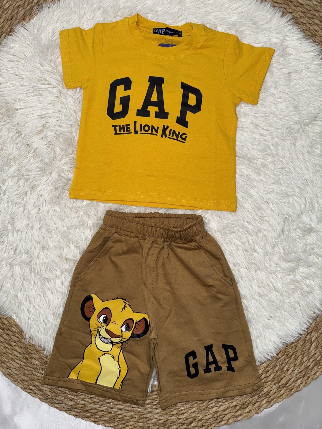 Lion King Yellow Set - Boy (Simba Shorts)