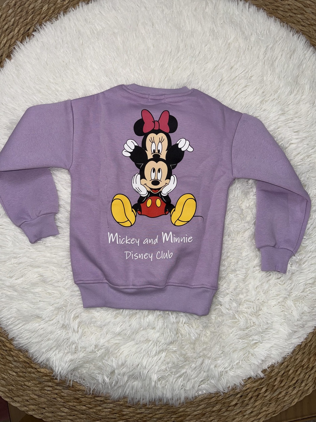 Mickey & Minnie Purple Set - Girl (Back Hug)