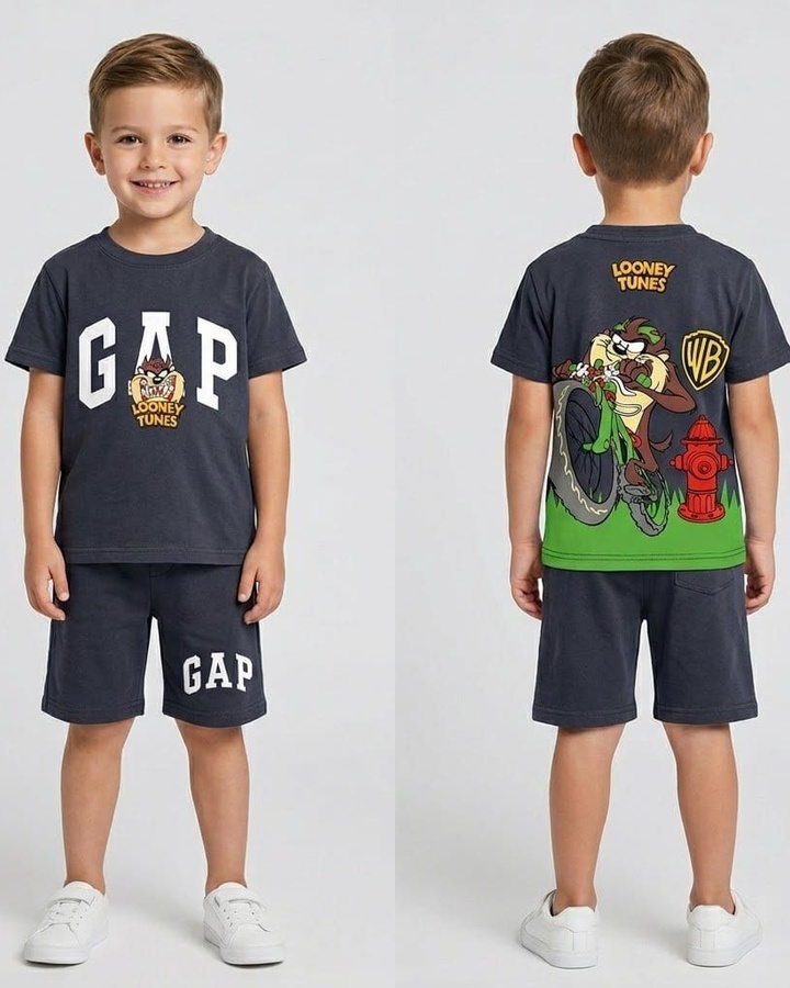 Looney Tunes Navy Set - Boy (Back Graphic)