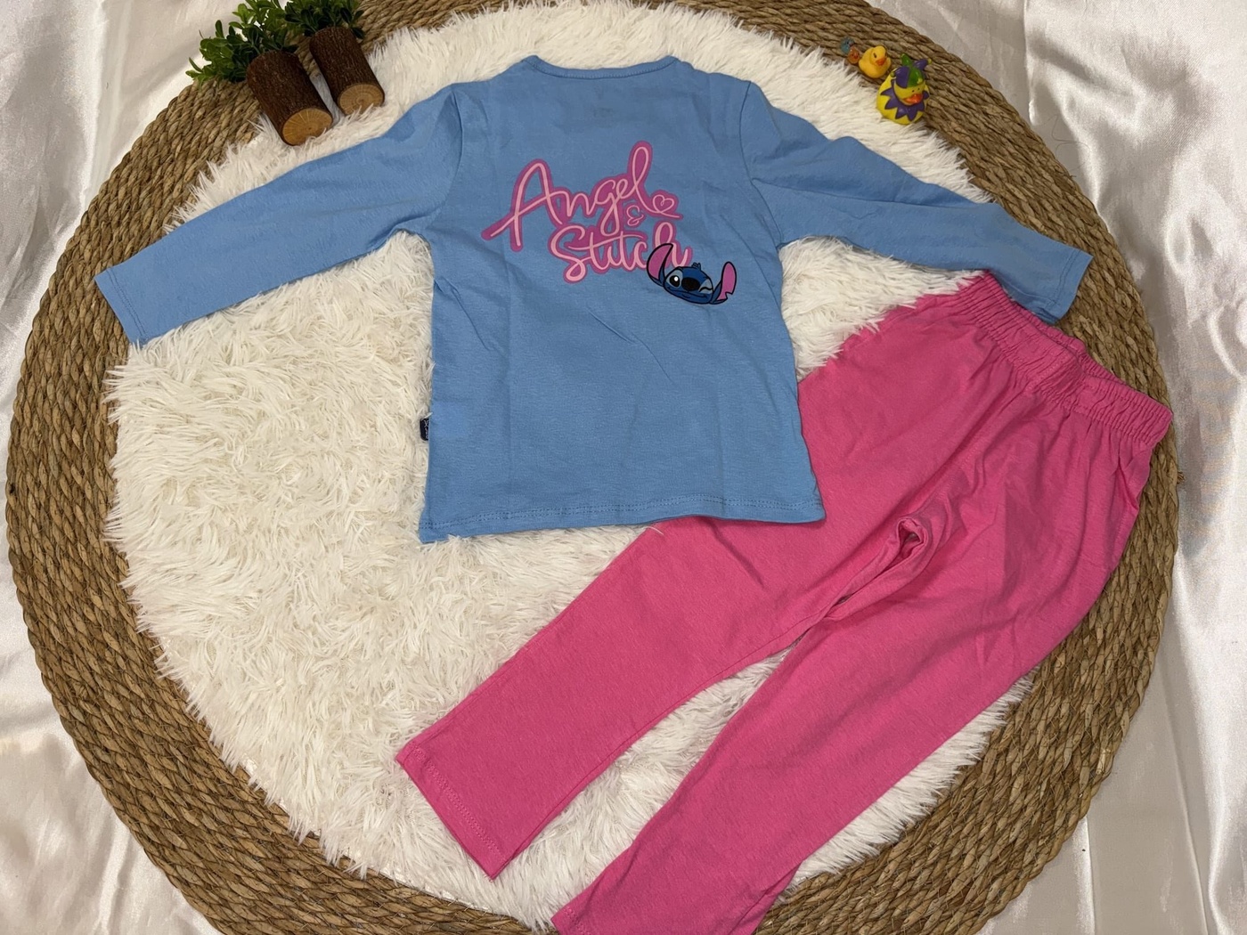 Stitch Blue Set - Girl (Back Graphic)