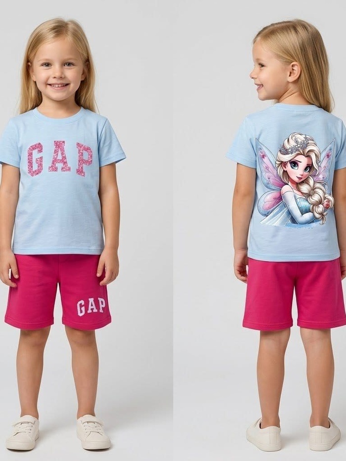 Blue Set - Girl (Back Graphic)