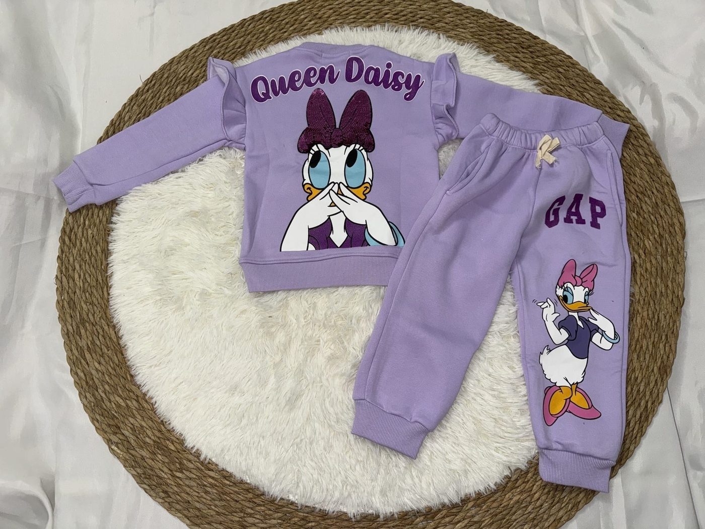 Daisy Duck Set Lavender - For Girls (Queen Daisy Back)