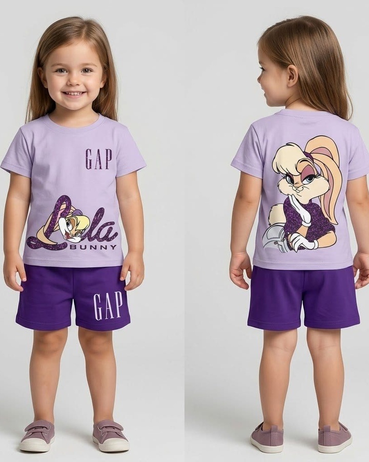 Lola Bunny Purple Set - Girl (Back Graphic)
