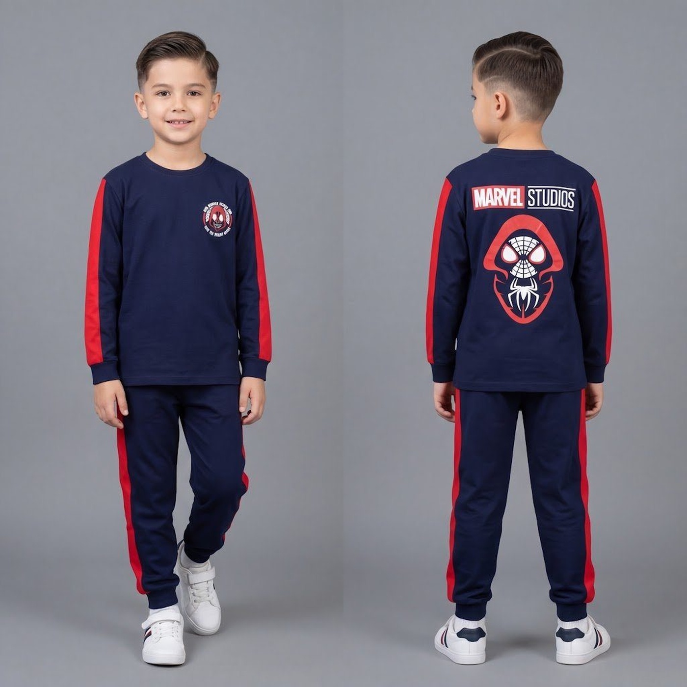 Spider-Man Blue Set - Boy (Contrast Sleeves)