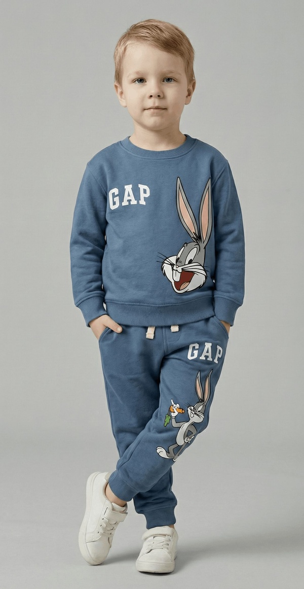 Bugs Bunny Set Slate Blue - Boy (What's Up Doc Back)