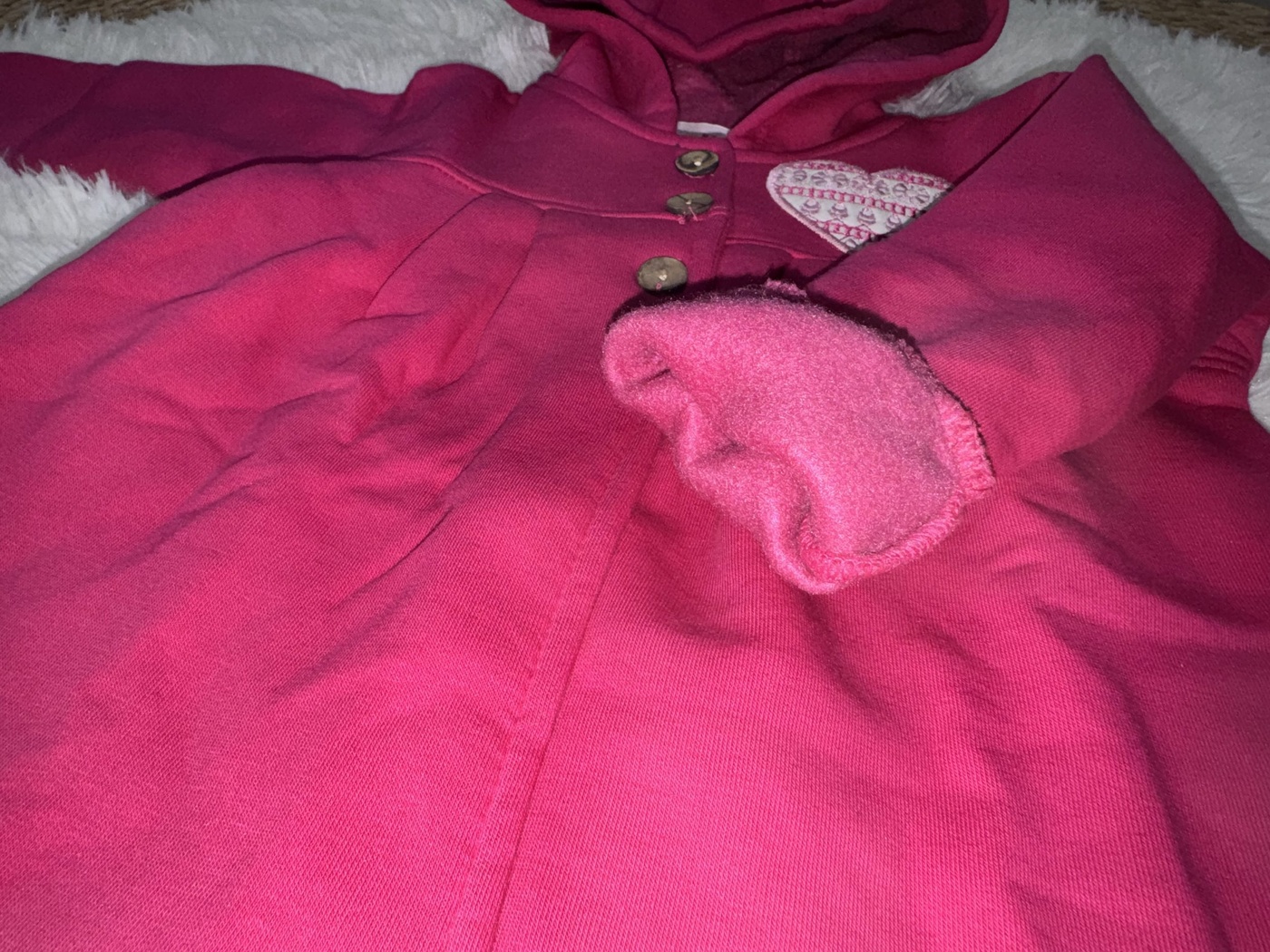 Pink Heart 3-Piece Set - Baby Girl (Heart Print Onesie)