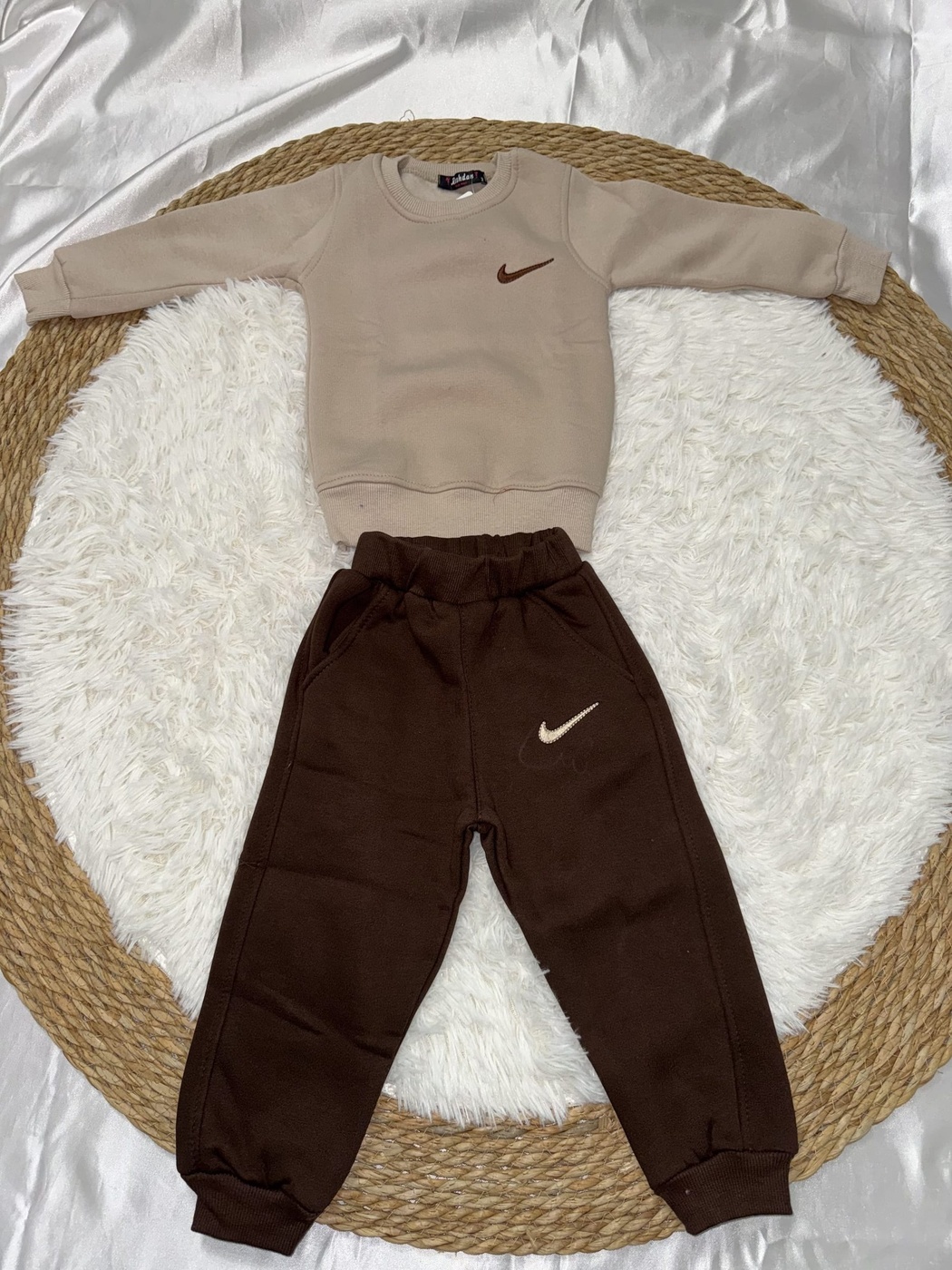 Minimalist Sport Set Beige - Boy (Brown Pants)