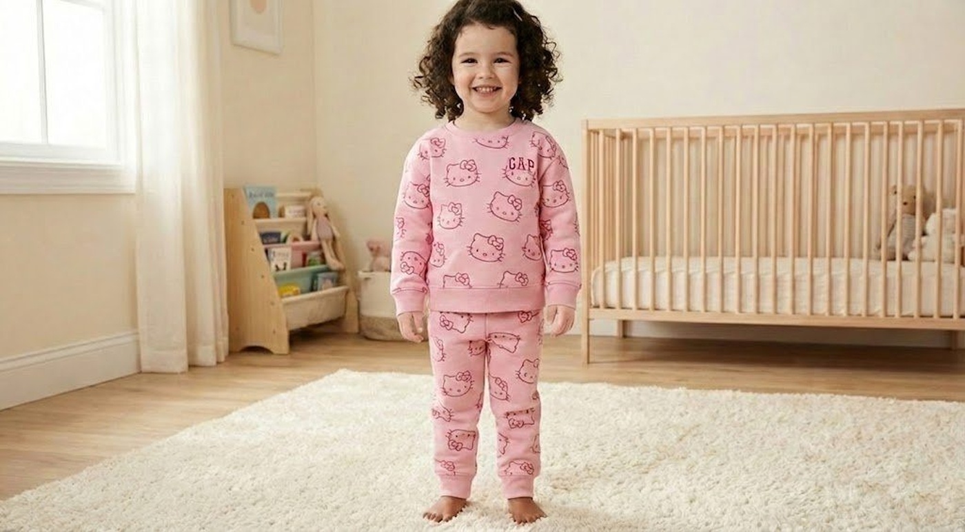 Hello Kitty Pink Set - Girl (Pattern Print)