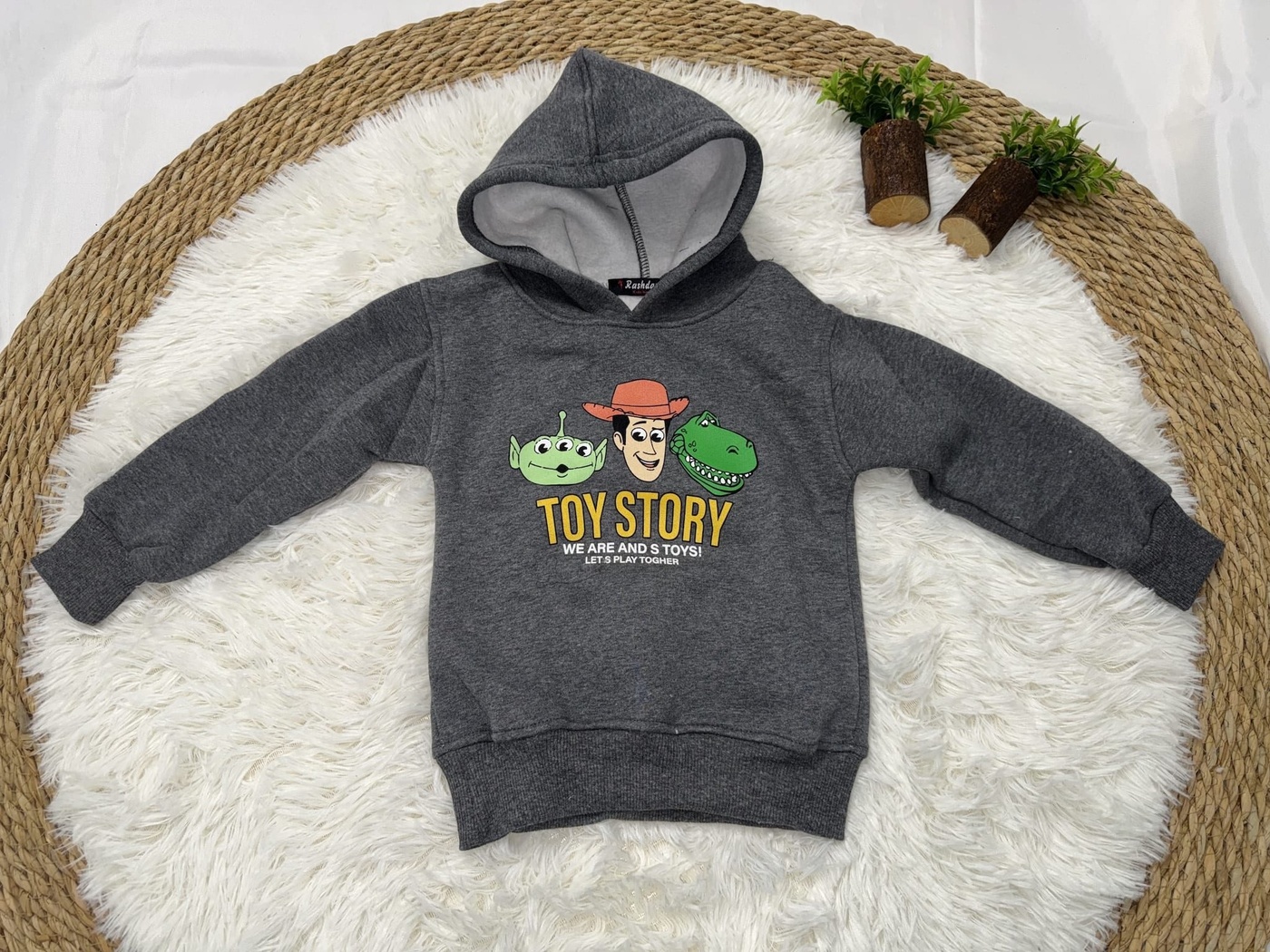 Toy Story Hoodie Dark Grey - Boy (Boxed Characters Back)