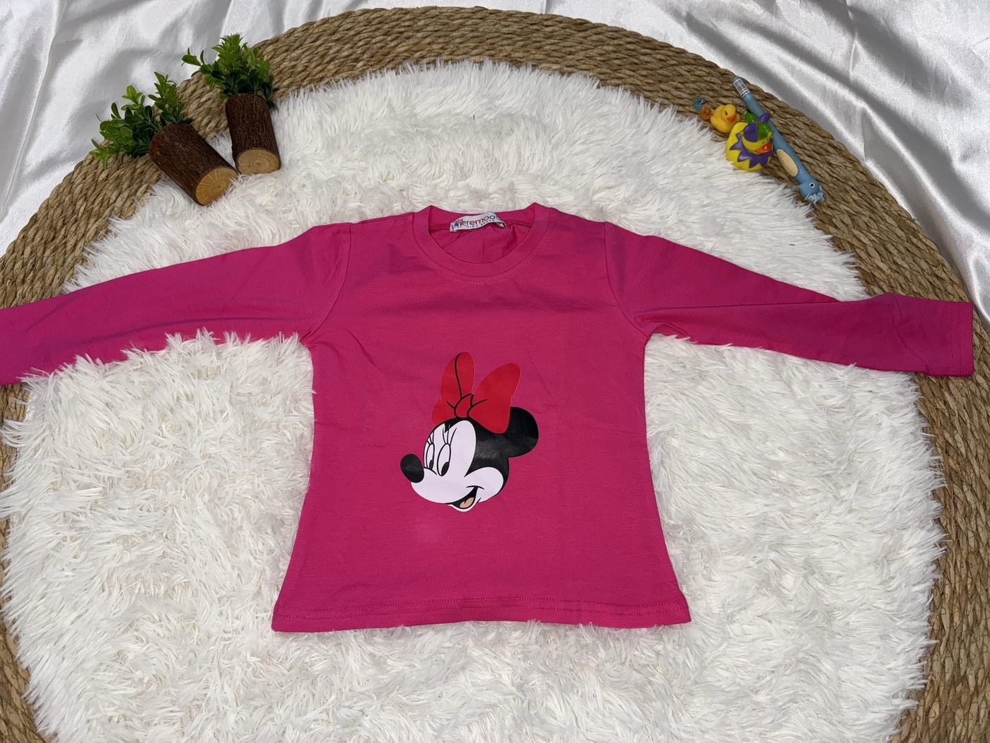 Minnie Mouse Hot Pink 3-Piece Set - Girl (Allover Print Hoodie)