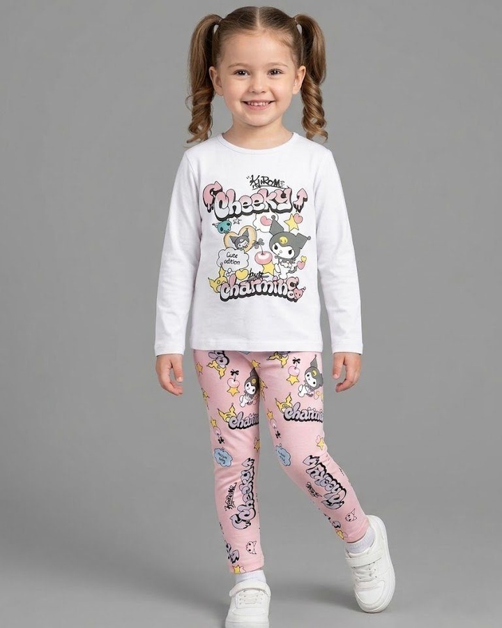 Kuromi Pink Set - Girl (Character Pants)