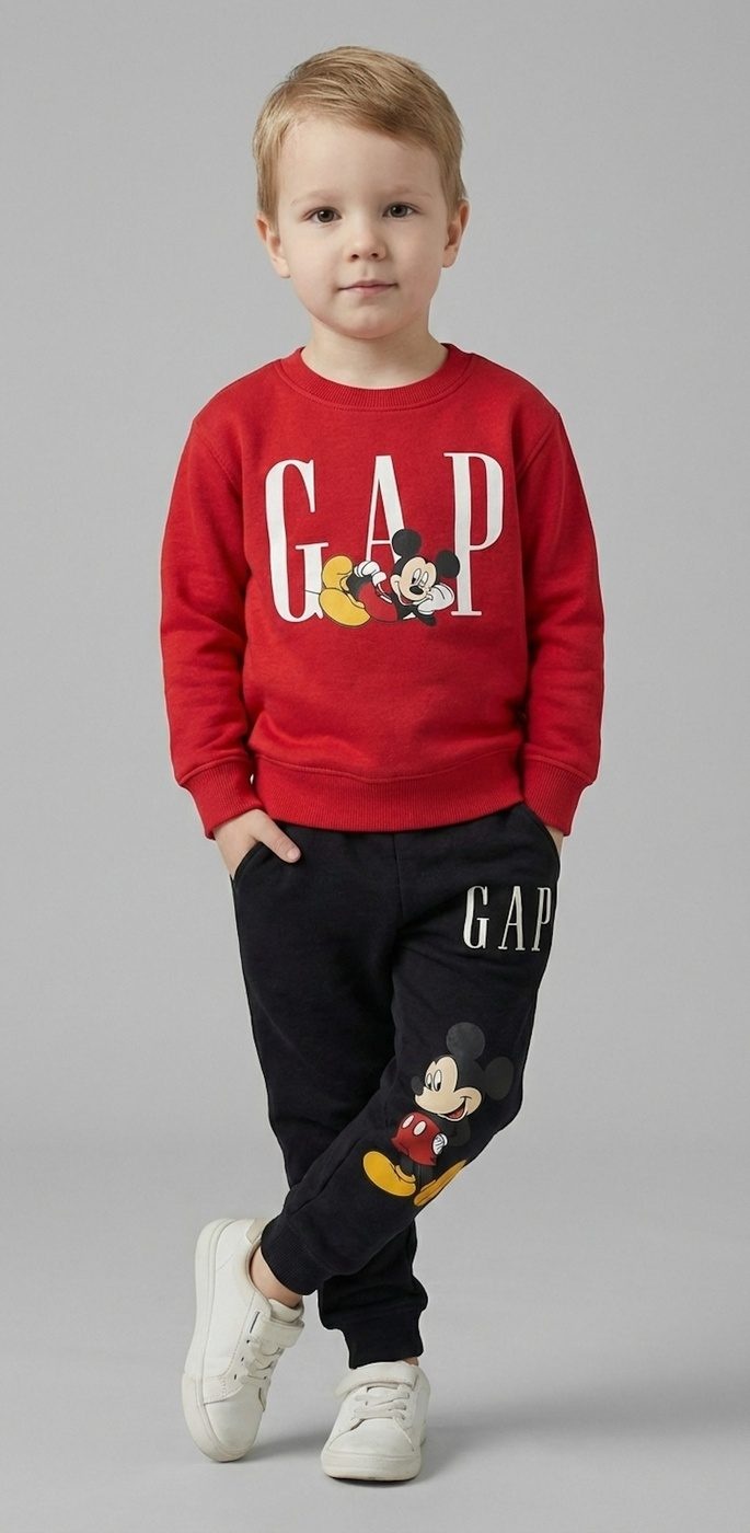 Mickey Mouse Set Red & Black - For Boys (Comic Strip Back)