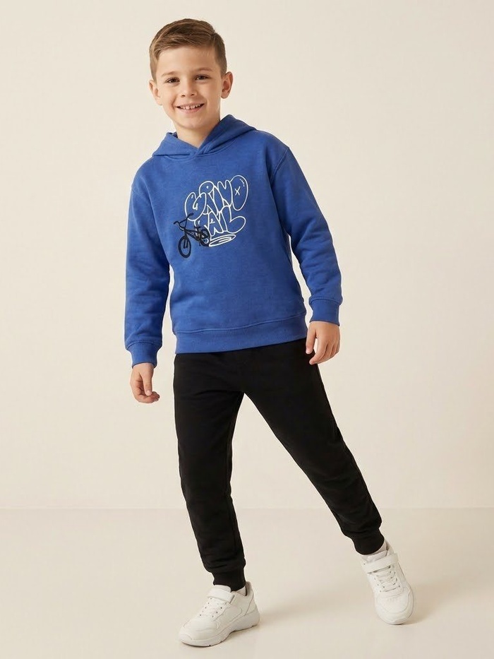 Bicycle Blue Set - Boy (Back Print)