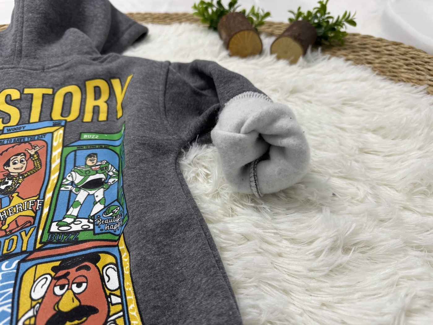 Toy Story Hoodie Dark Grey - Boy (Boxed Characters Back)