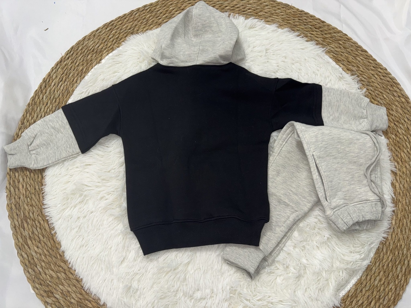 TMNT Hoodie Set Black & Grey - Boy (Contrast Grey Hood)