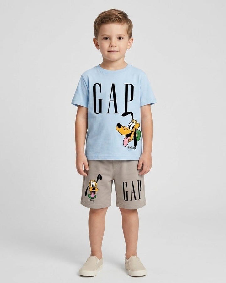 Pluto Blue Set - Boy (Grey Shorts)