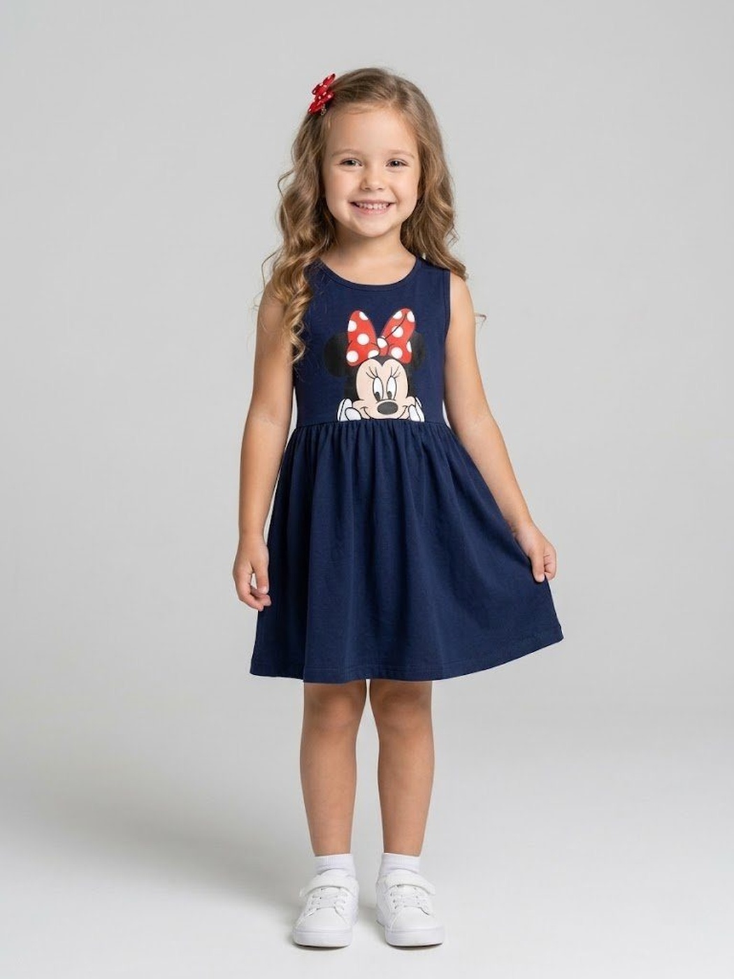 Brand Minnie Mouse Navy Dress - Girl (Front Graphic)-10