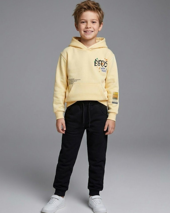 New York Yellow Set - Boy (Graffiti Print)