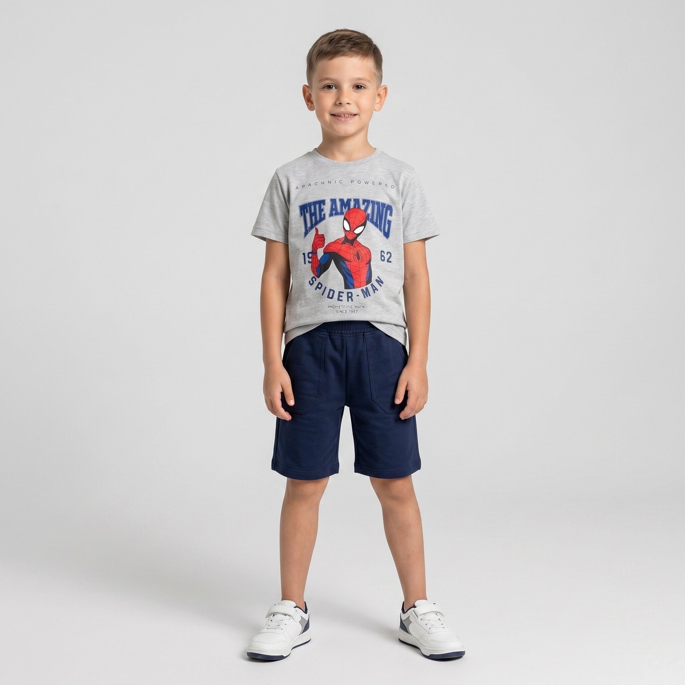 Spider-Man Gray Set - Boy (Front Graphic)-10