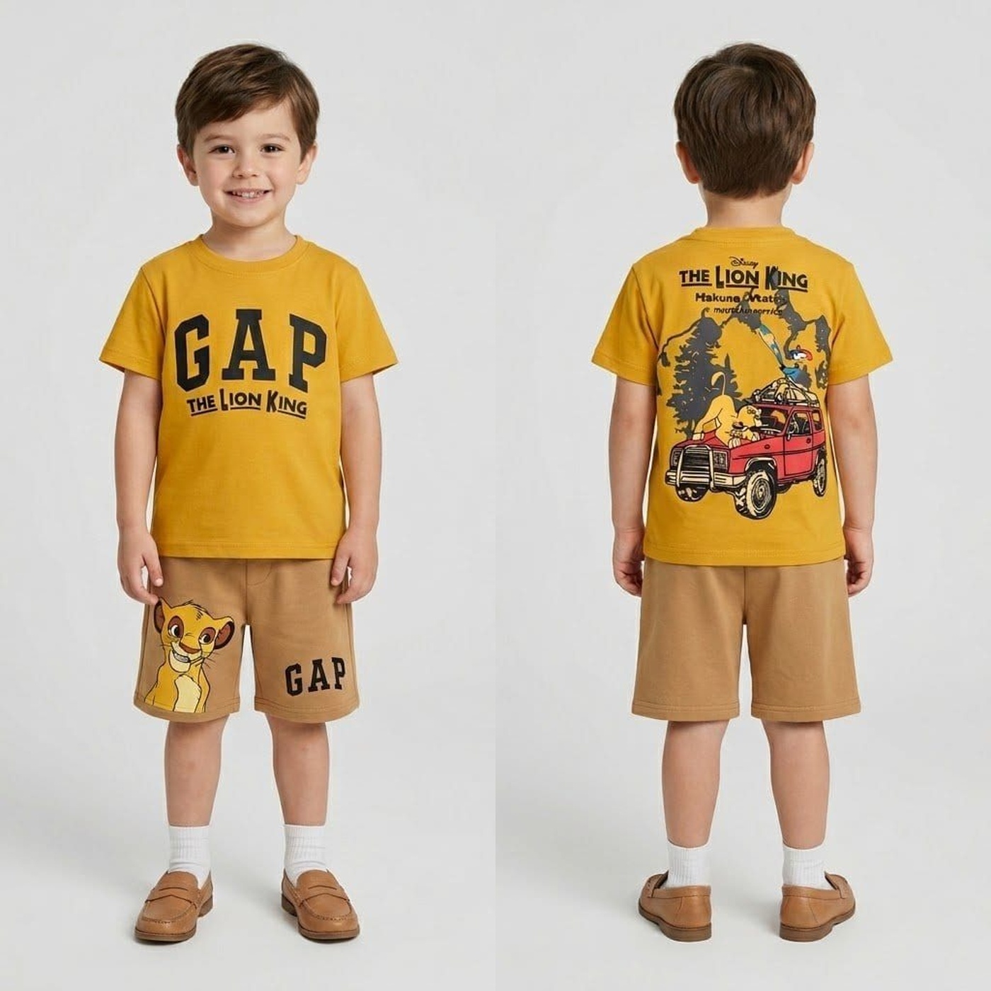 Lion King Yellow Set - Boy (Simba Shorts)