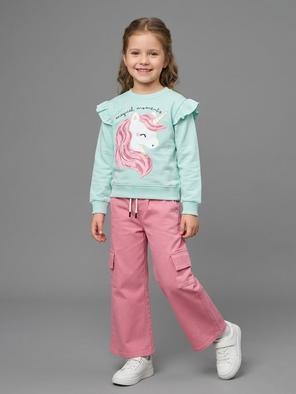 Magical Unicorn Set Mint - Girl (Pink Cargo Pants)