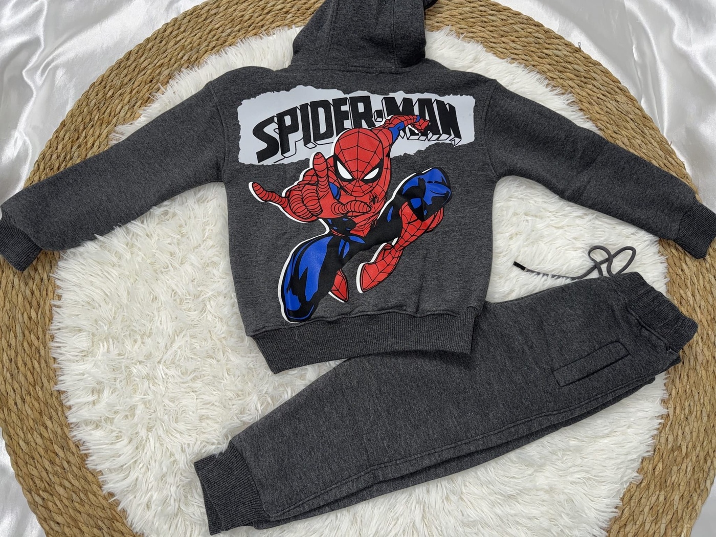 Spider-Man Tracksuit Set Dark Grey - Boy
