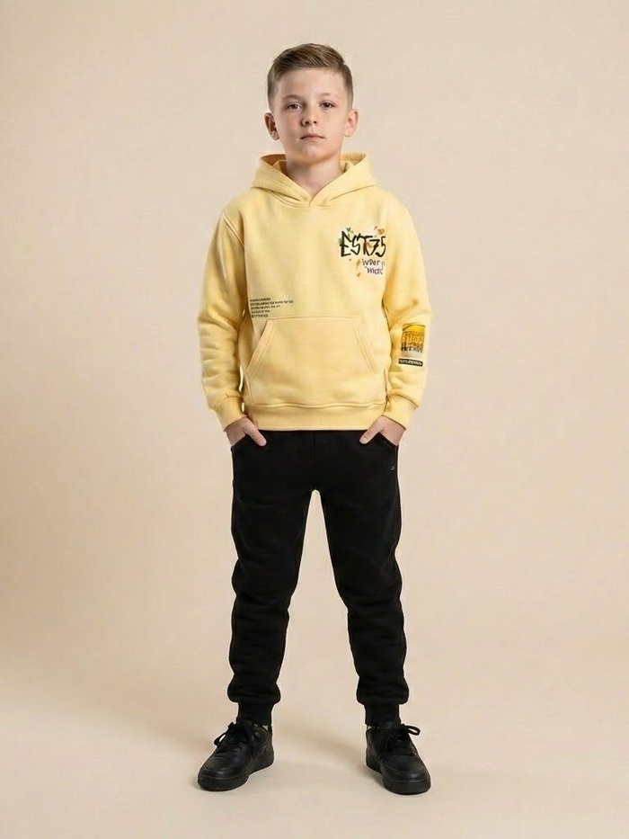 New York Yellow Set - Boy (Graffiti Print)