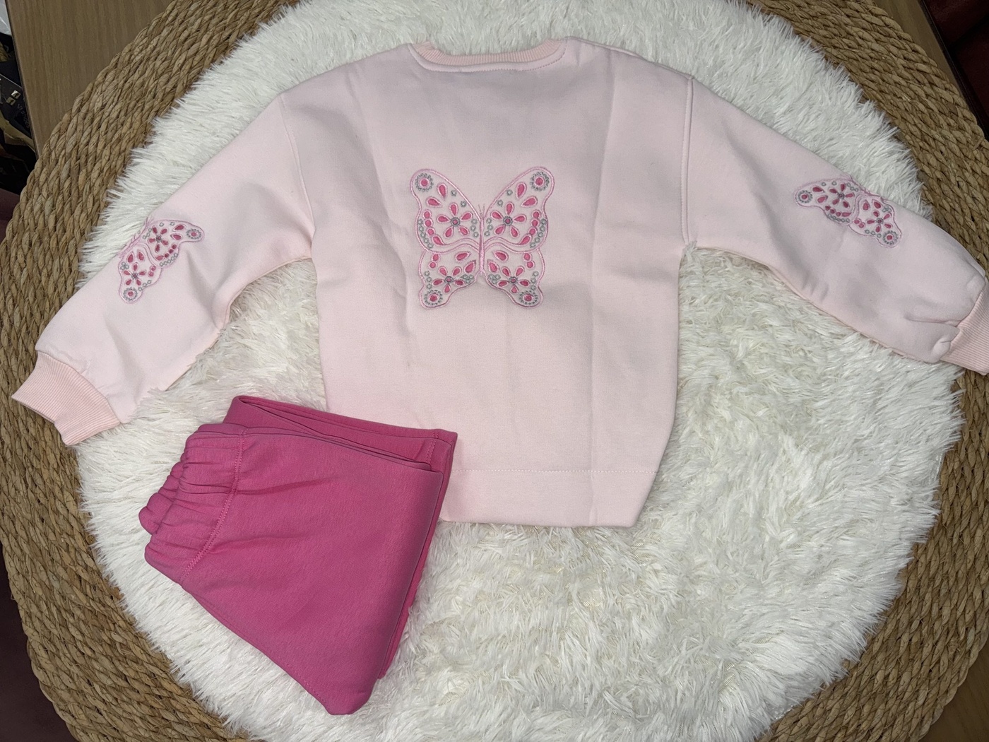 Butterfly Pink Set - Girl (Back Detail)