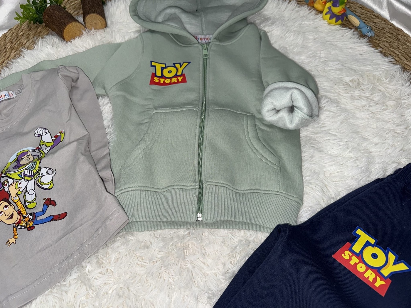 Toy Story Sage 3-Piece Set - Boy (Grey Inner Tee)