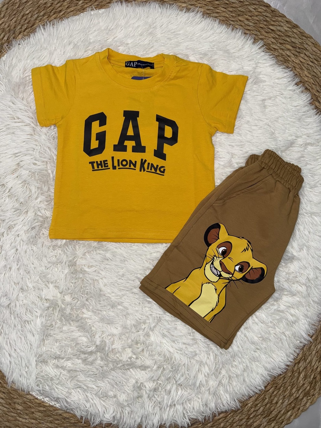 Lion King Yellow Set - Boy (Simba Shorts)
