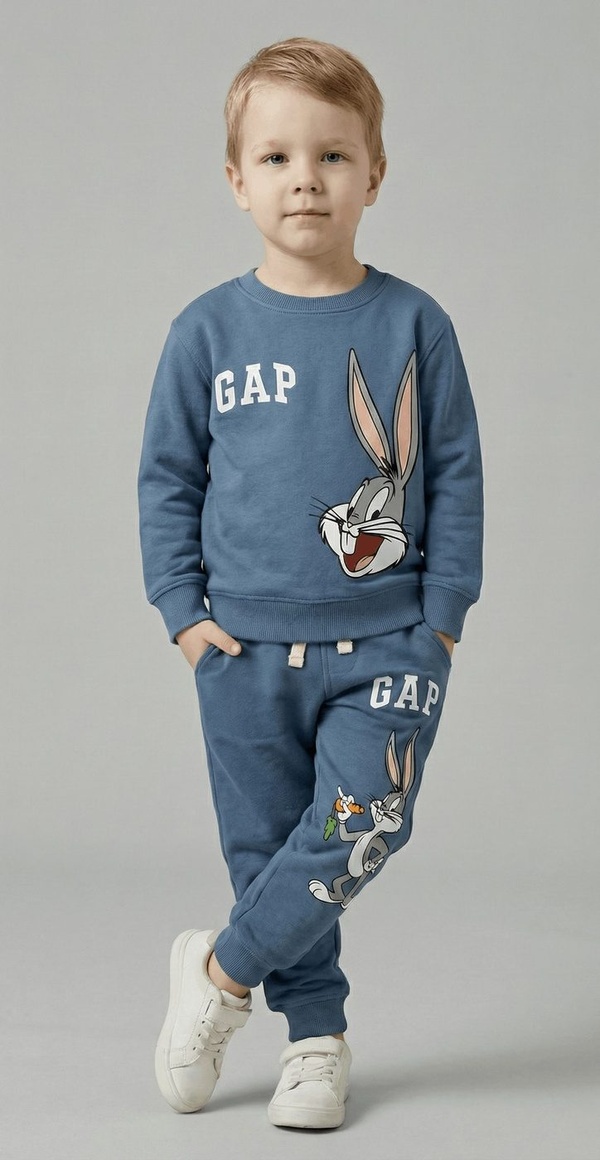 Bugs Bunny Set Slate Blue - For Boys (What's Up Doc Back)