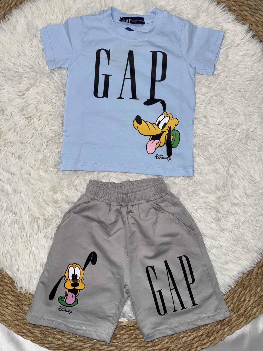 Pluto Blue Set - Boy (Grey Shorts)