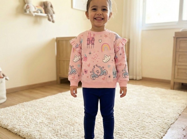 Pink Princess Set - Girl (Castle Print)