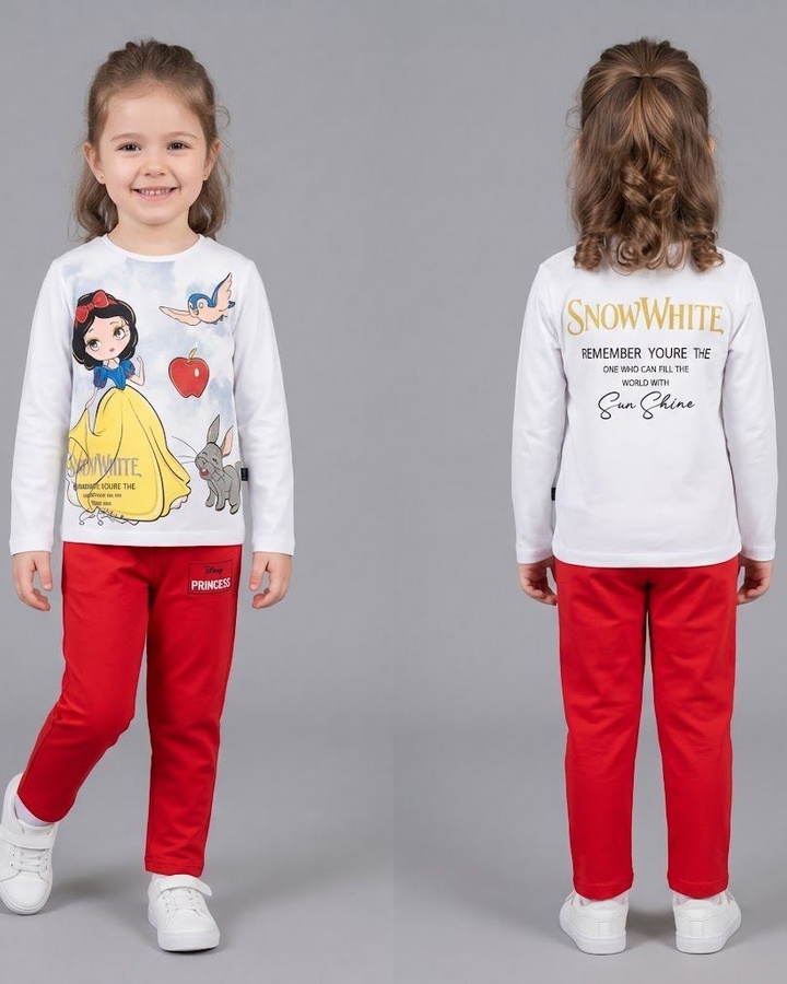 Snow White White Set - Girl (Princess Pants)