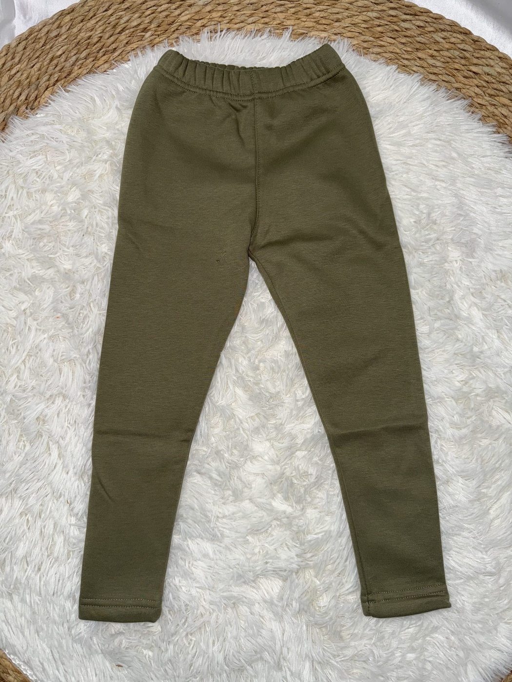 Ballerina Polka Dot Set White - Girl (Olive Green Pants)