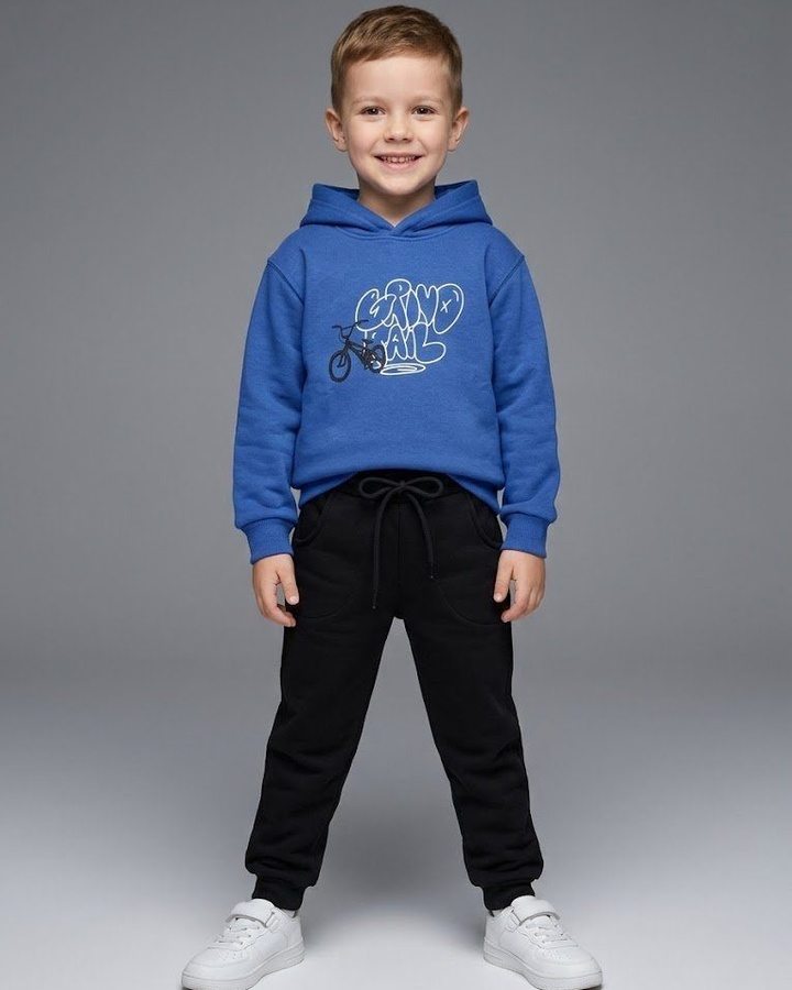 Bicycle Blue Set - Boy (Back Print)