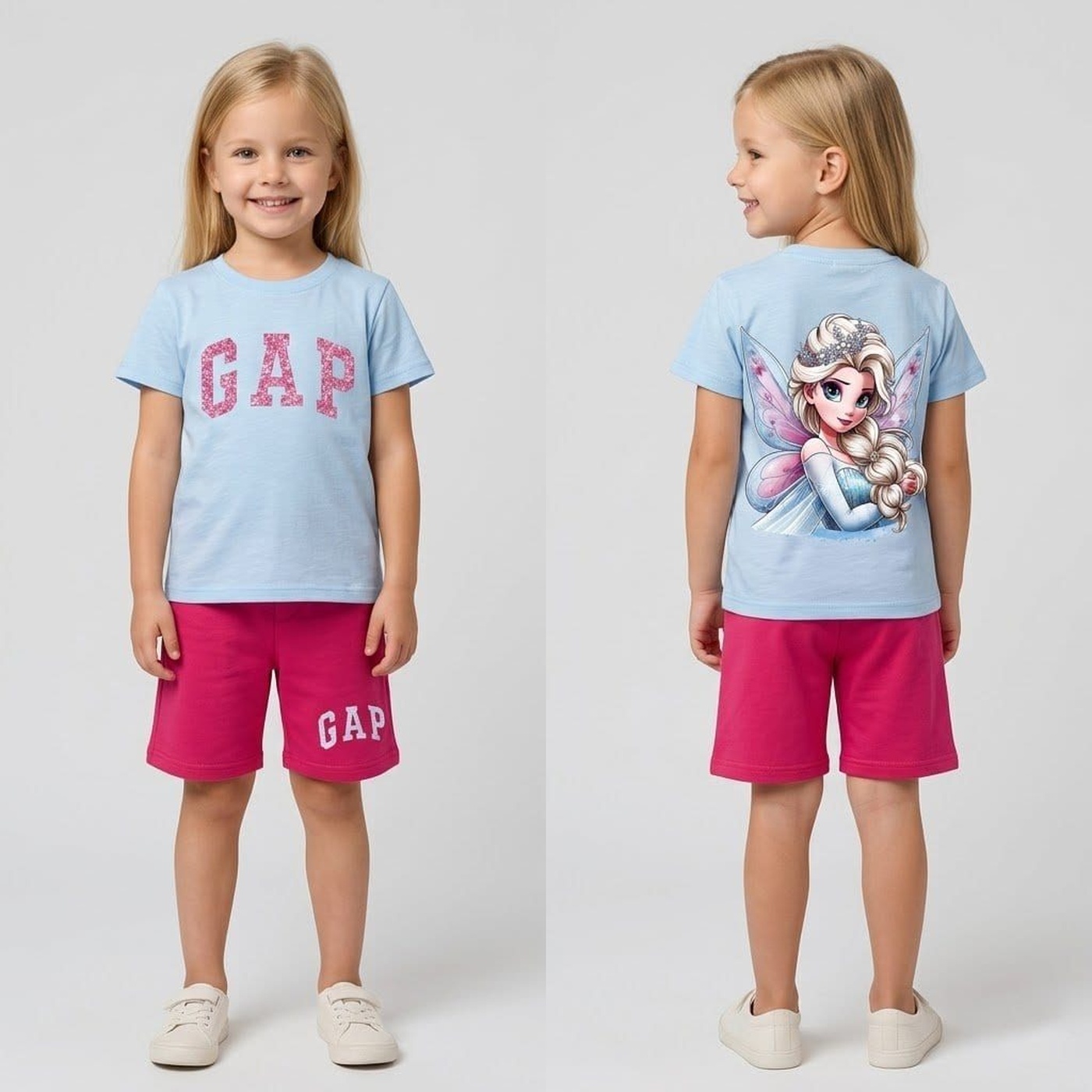 Blue Set - Girl (Back Graphic)