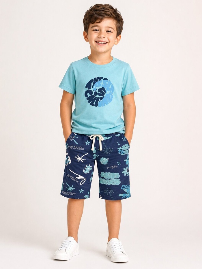 Ocean Blue Shorts Set - Boy (Ocean Shorts)
