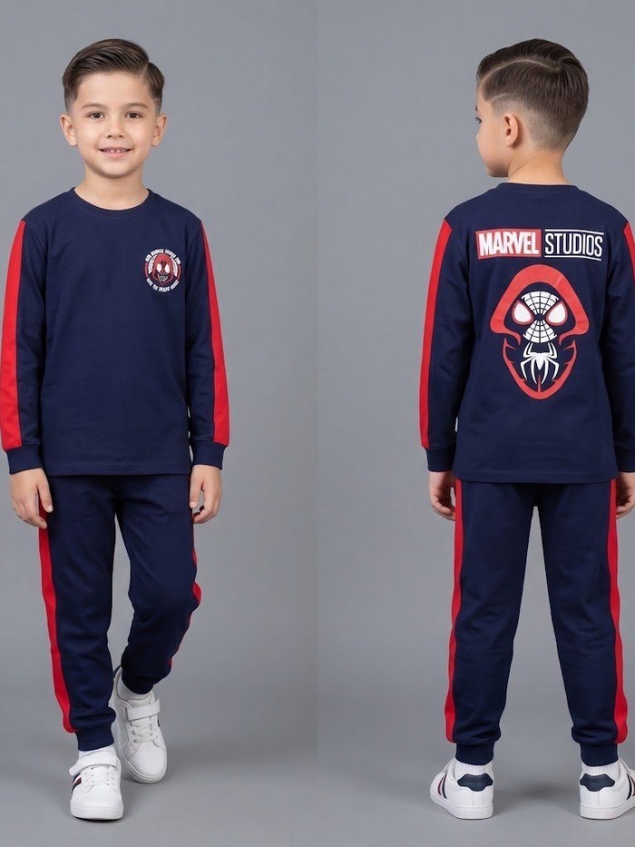 Spider-Man Blue Set - Boy (Contrast Sleeves)